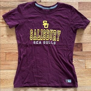 Burgundy Salisbury University: Sea Gulls athletic tee
